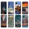 Black Tpu Case For Huawei P30 Lite P30 Pro P40 Case For Huawei P40 LITE E P Smart Case Cover Russian Moscow Saint Petersburg
