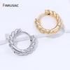 Позолоченные латунные круглые серьги-кольца 14K для женщин и девушек, модные серьги-кольца, подарки на свадьбу и вечеринку