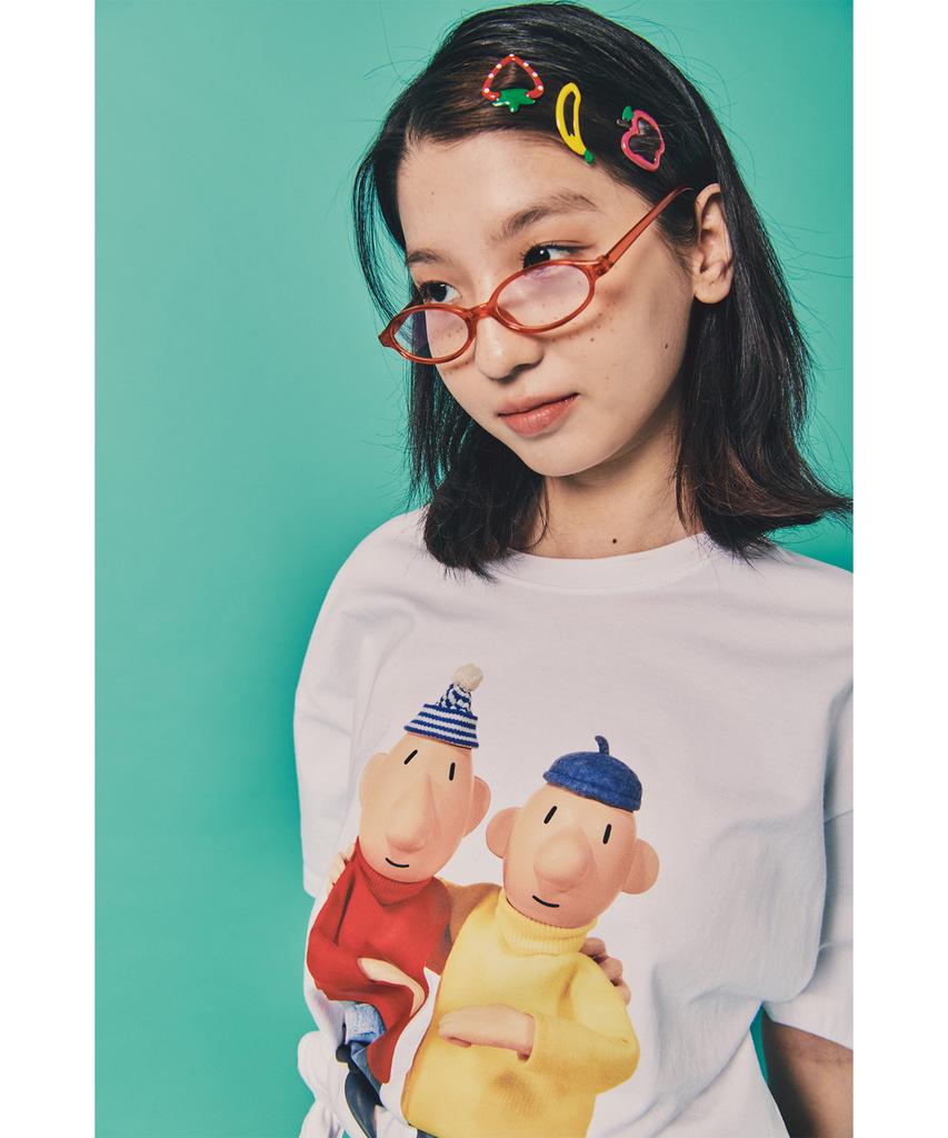 LAUGHER [Pat&Mat] Best Friend T-Shirt - White