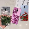 Чехол для Samsung J3 J5 J7 2017 Чехол Милый Мультяшный Кот Модные Цветы Задняя Крышка Для Samsung Galaxy J7 2017 Чехол для Телефона