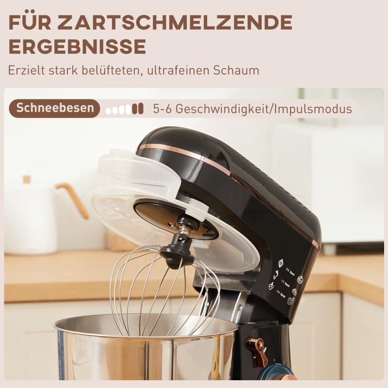 Stand Mixer, Food Processor, Mixer, 6 Speeds, 5.5L Stainless Steel Bowl