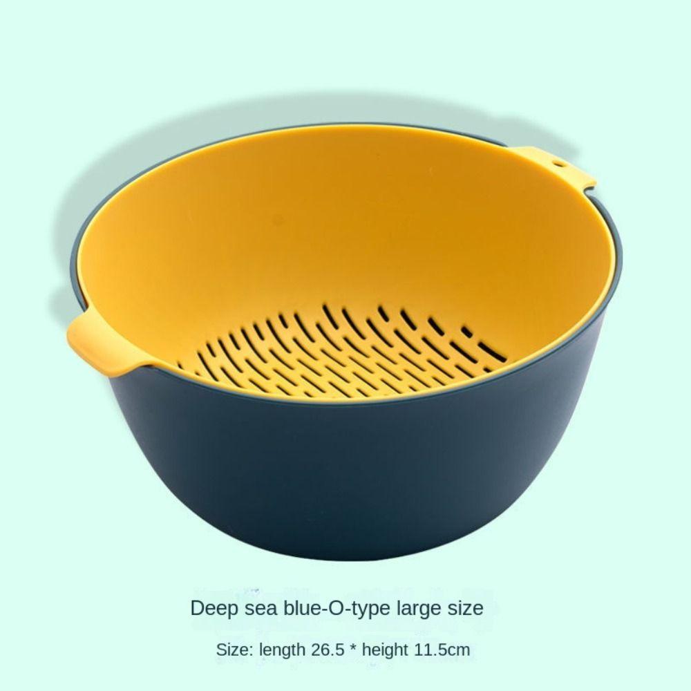 Drainer Plastic Drain Basket Vegetable Cleaning Tool Washing Storage Basket Kitchen