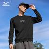 Mizuno Мужской повседневный свитшот с длинным рукавом и круглым вырезом для улицы