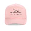 Minimalist Line Art Cat Print baseball cap fashion summer Breathable Unisex snapback hats outdoor casual  protection sun hat