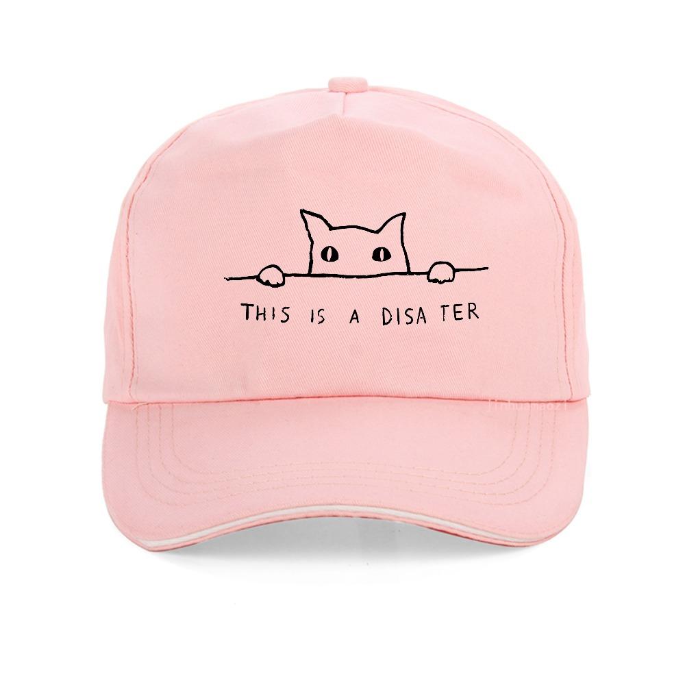 Minimalist Line Art Cat Print baseball cap fashion summer Breathable Unisex snapback hats outdoor casual protection sun hat