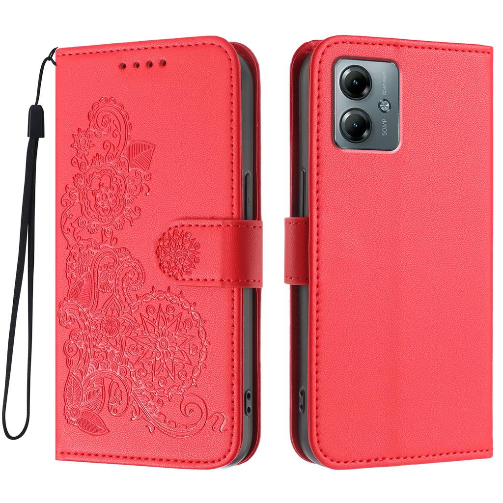 For Motorola Moto G Play (2025) 4G Phone Cases Mandala Flower Leather Wallet Mobile Cover with Strap