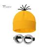 1 Set Hat Glasses Set Yellow Beanie Cartoon Character Cosplay Accessories One Size Steampunk Goggles Halloween Costume