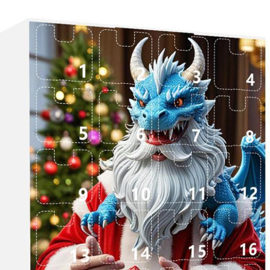 Набор игральных костей DND Адвент-календарь 2024 24-дневный обратный отсчет до Рождества Набор акриловых многогранных игральных костей для