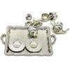 10Pcs/set Doll House Miniature Metal Tea Doll House Furniture Miniature Dining Ware Toy Teapot Cup Plate