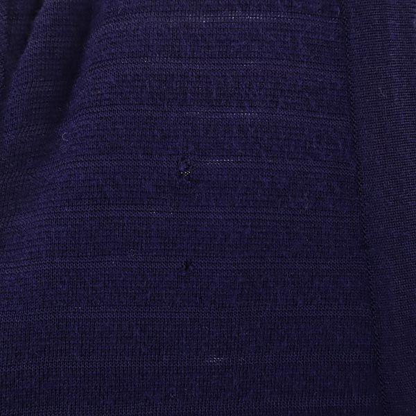 Yves Saint Laurent Сделано в Японии Шерстяная смесь в полоску Кардиган из трикотажа с V-образным вырезом и длинным рукавом Женский Б/у