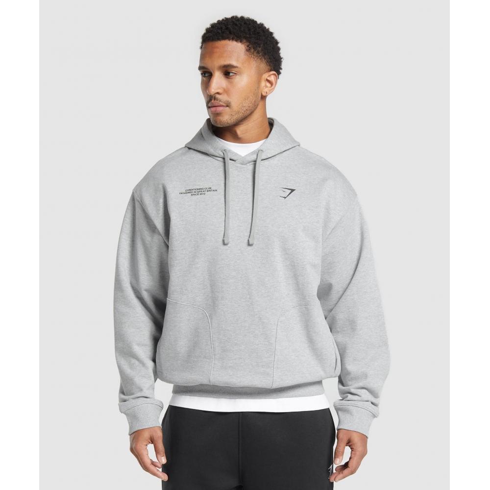 Gymshark Conditioning Club Hoodie светло-серый основной меланж A2b2v Gbcn