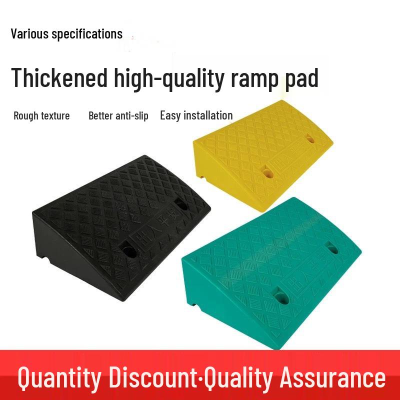 Uphill Step Mat: Plastic Slope Curb Car Sill and Speed Bump