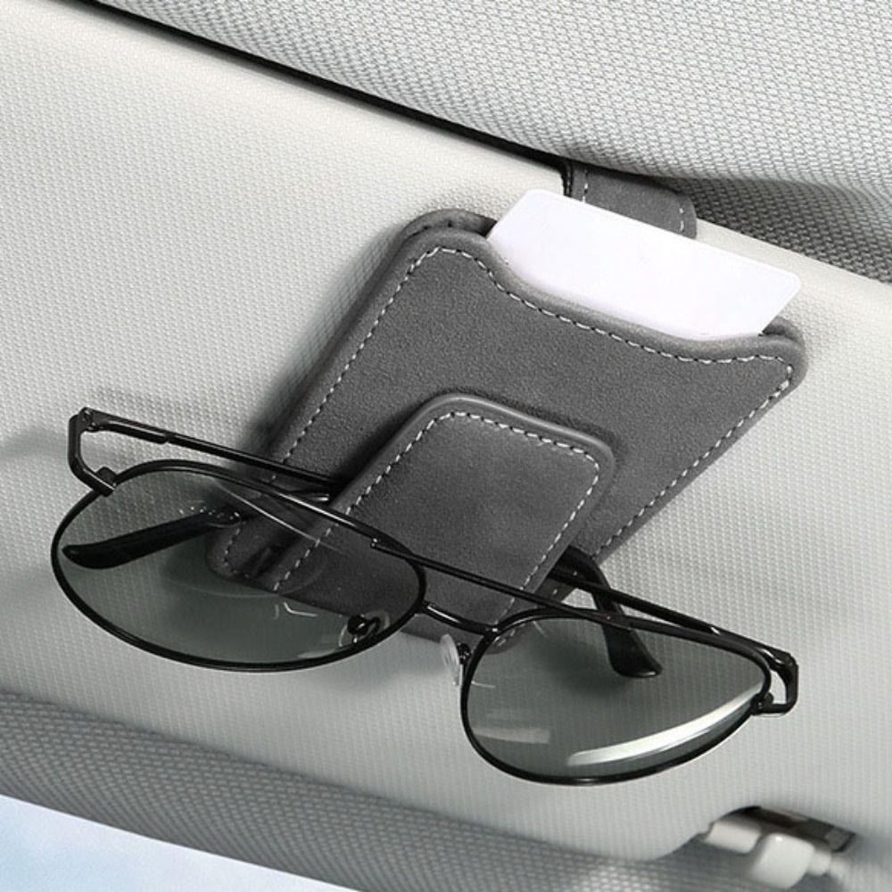 Magnetic Car Visor Sunglasses Organizer Wear-Resistant Sunglasses Holder Car Glasses Clip Cards