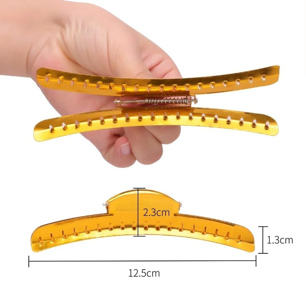 6Pcs Aluminum Alloy Wave Hair Clips Lightweight Hair Fixed Hairclips  Salon Use