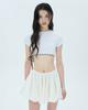 Leobyui Multi-Circle Skirt White