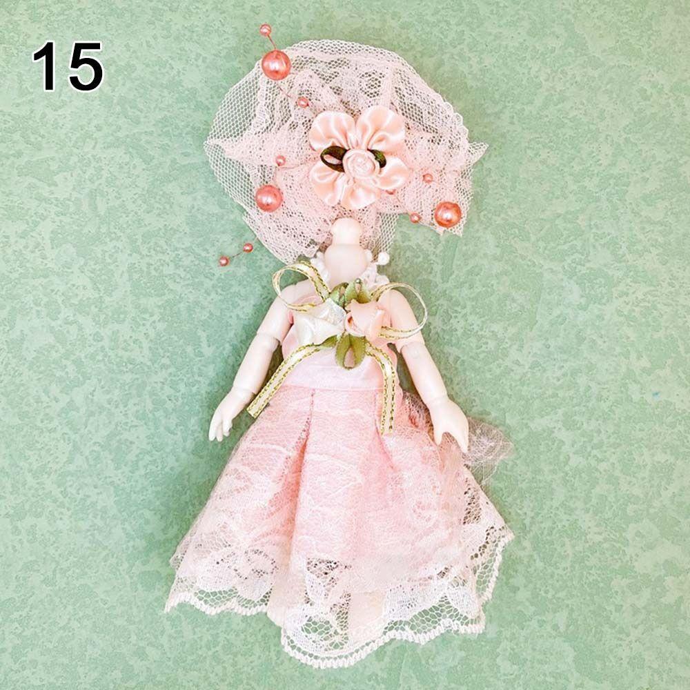 Детский DIY Девочки Высококачественный Наряд 18 Стилей Можно Наряжать Юбочный Костюм 16~17см Кукла/1/8 BJD Кукла