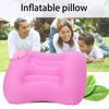 Inflatable Pillow Waterproof Fast Inflation Protective Portable Aircraft Car Head Supportive Travel Pillow for Daily Use