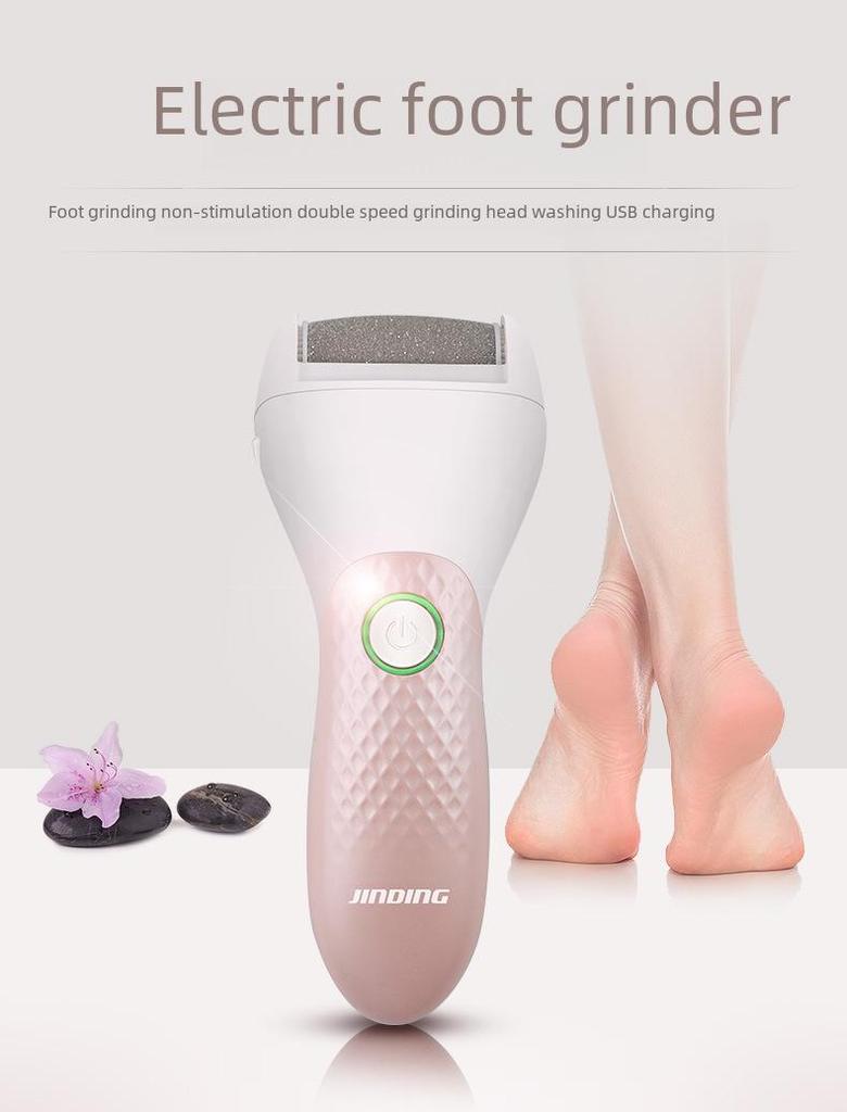 Электрическая шлифовальная машинка для ног с подсветкой для удаления омертвевшей кожи и мозолей; Инструмент для педикюра с камнем.