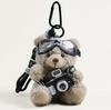 Original Camera Bear Pendant Keychain - Plush Doll Figurine Charm Gift
