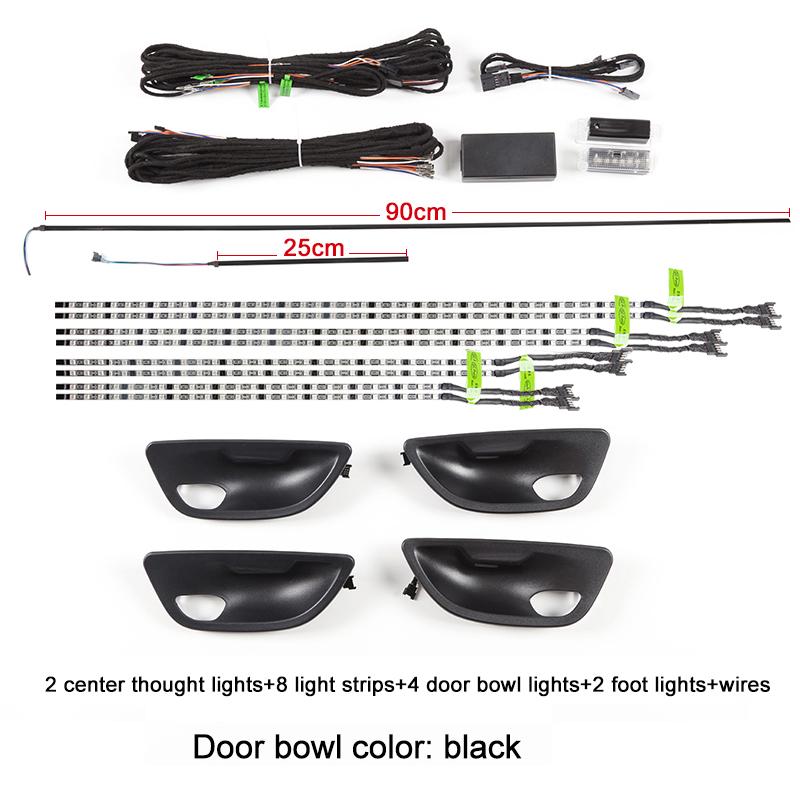 Interior Neon Ambient Light 12V RGB Decorative Led  Stripe 9 Colors Decorative Lighting For BMW 5 Series F10 F11 2010-2018