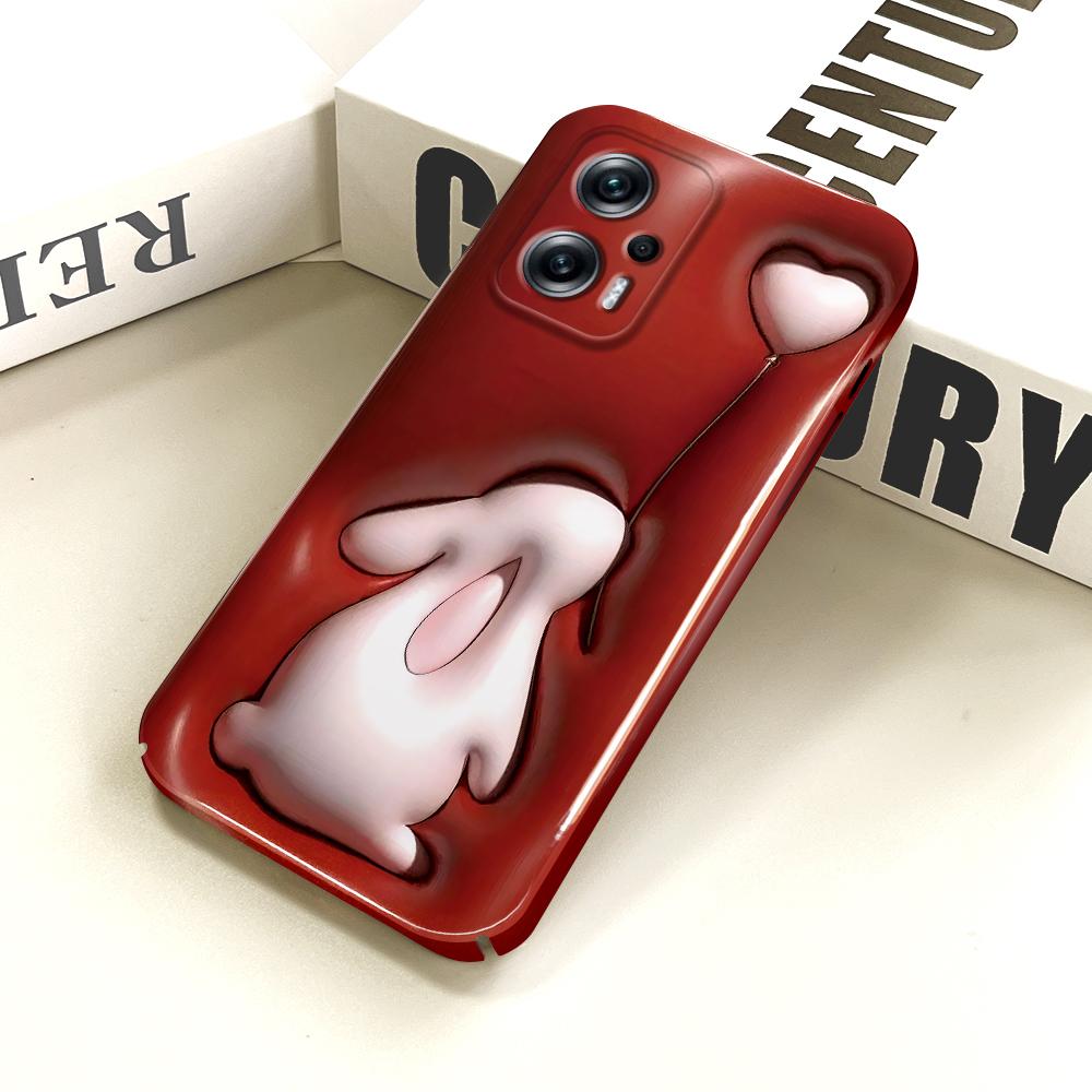 All-inclusive Film Phone Case Cartoon Pattern Design Hard Shell Full Cover Camera Shockproof Protection Case