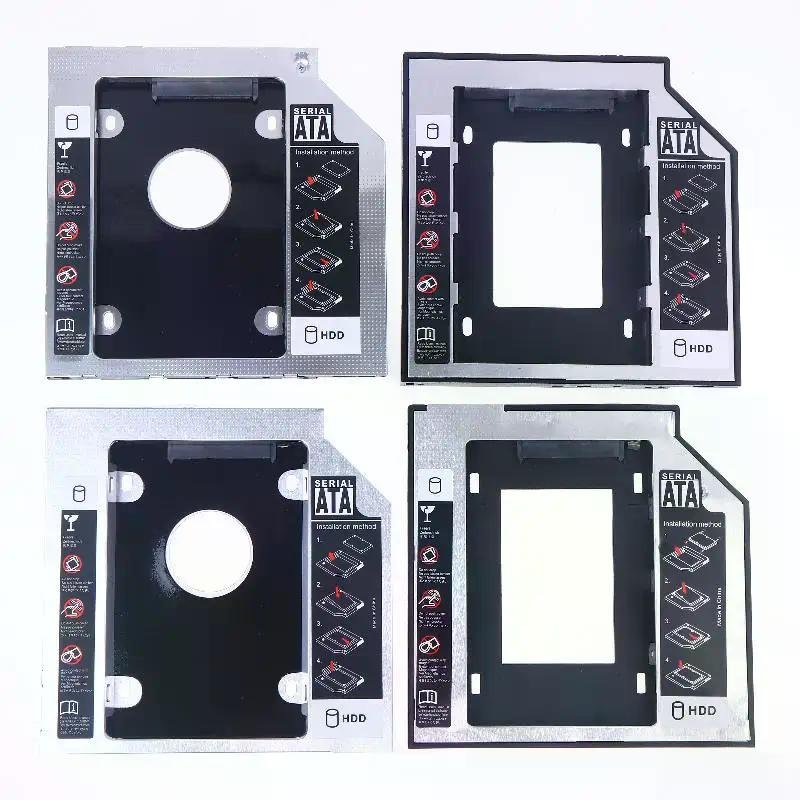 НОВАЯ РАСПРОДАЖА 2,5" SSD CD DVD в корпус для жесткого диска Корпус CD-ROM ODD Optibay Пластик Алюминий Универсальный 9,5/12,7 мм SATA 3.0 Второй HDD Caddy
