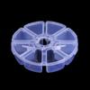 Fashion Organizer Transparent 8 Grids Nail Art Rhinestones Case Empty Storage Box Jewelry Container