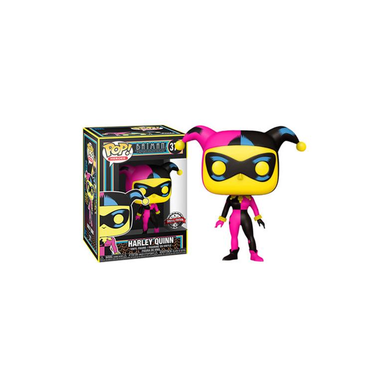 Funko Pop! Heroes Batman The Animated Series Harley Quinn Black Light Glow Hot Topic Exclusive Figure #371 -DC