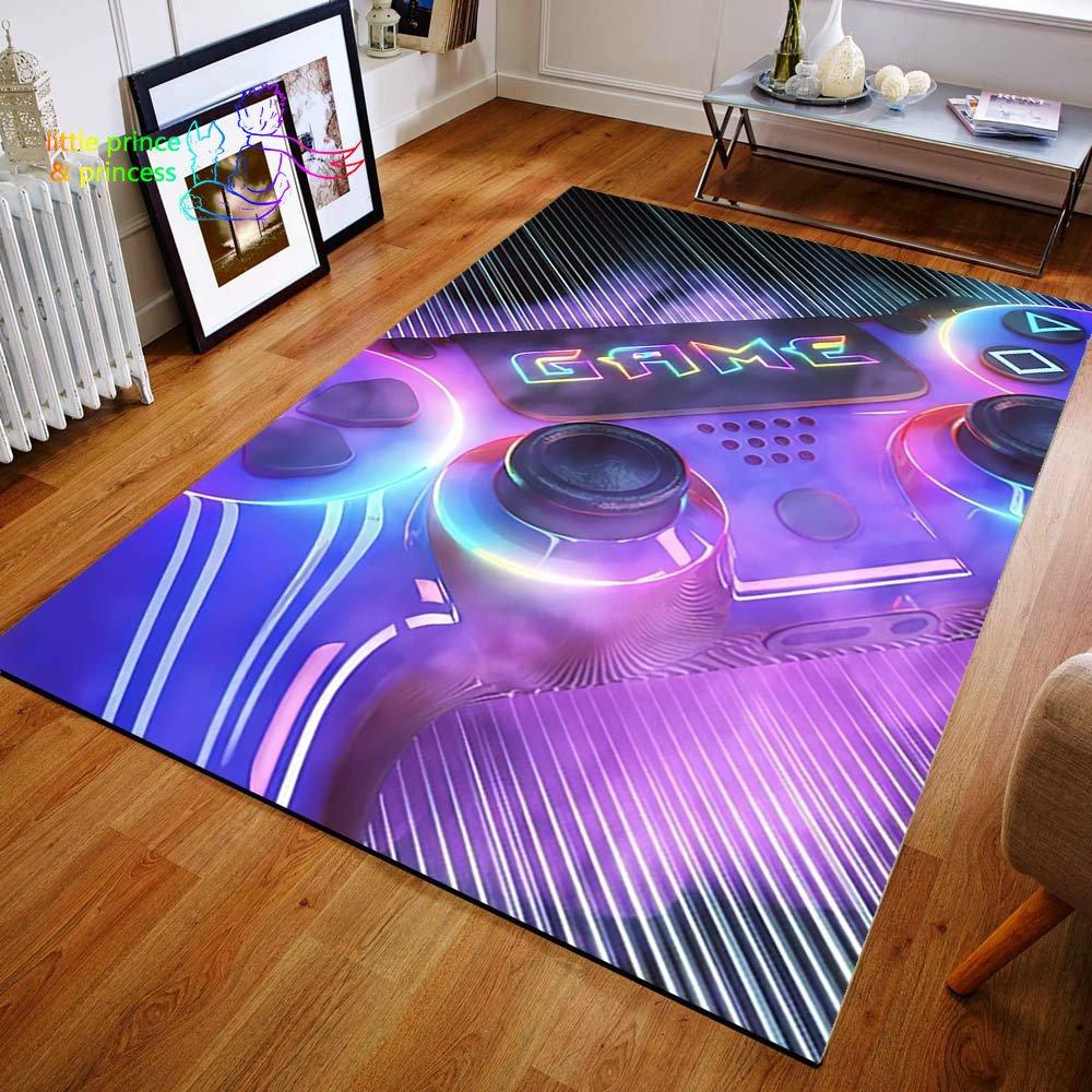 Геймерский контроллер, игровой ковер с 3D принтом для гостиной, коврики для кемпинга, противоскользящий коврик, коврик для йоги, подарок для мальчика