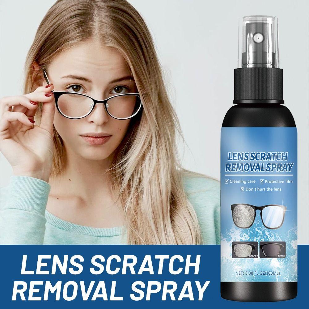 100ML Eyeglass Scratch Removal Spray Anti Fog Sunglasses Cleaning Solution Spray  For Eyeglasses