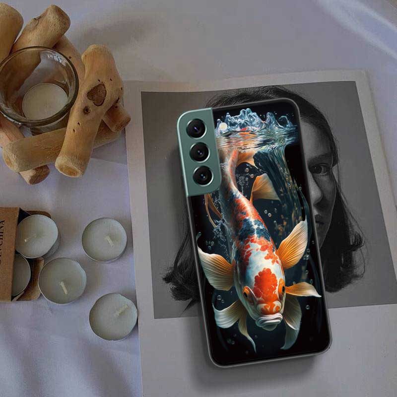 High End Ornamental Fish and Koi Carp Phone Case For Samsung Galaxy S22 S25 Ultra S21 S10 Plus S26 Edge S20 S23 S24 FE Cover