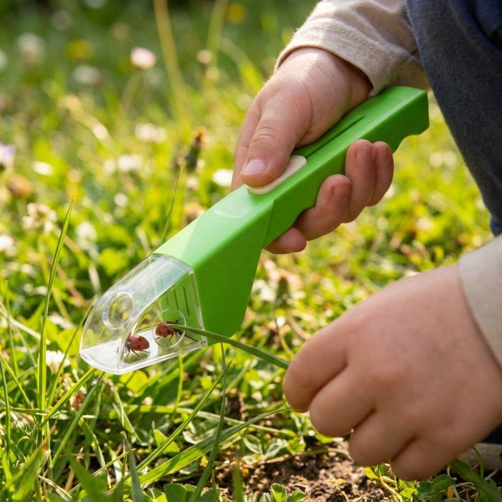 Contactless Handheld Insect Catcher Push Type Insect Observation Tool Outdoor Travel