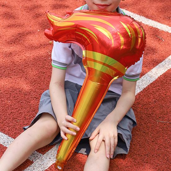 10/20/30Pcs Inflatable Torch Sports Game Torch Balloon Favors Bulk Aluminum Film Fake