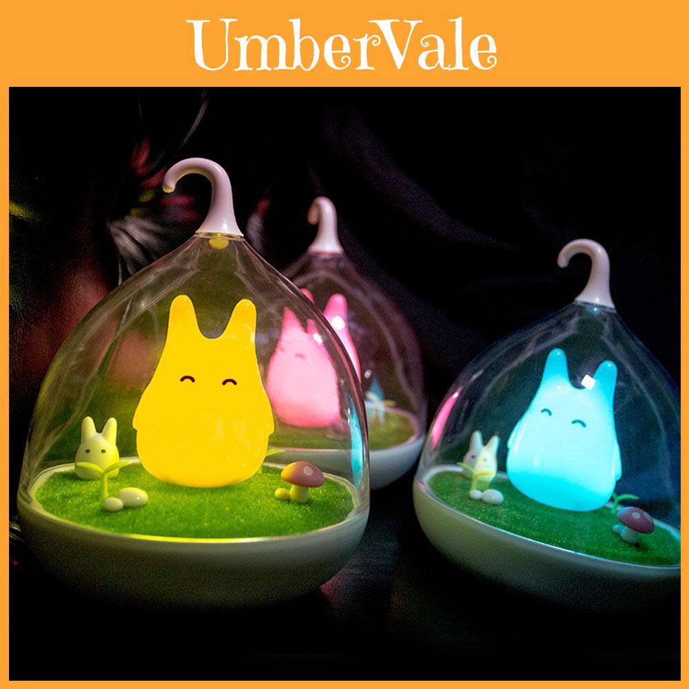 Очаровательный милый животный портативный ночник с сенсорным датчиком для детских комнат