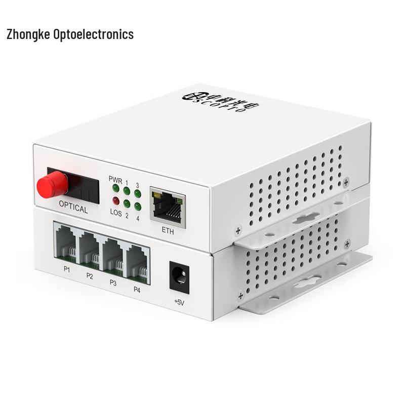 ZK Telephone & Ethernet Fiber Optic Transceiver