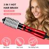 3 In 1 Rotating Electric Hair Straightener Brush Hair Curler Hair Dryer Brush Hot Air Comb Negative Ion Hair Styler Comb