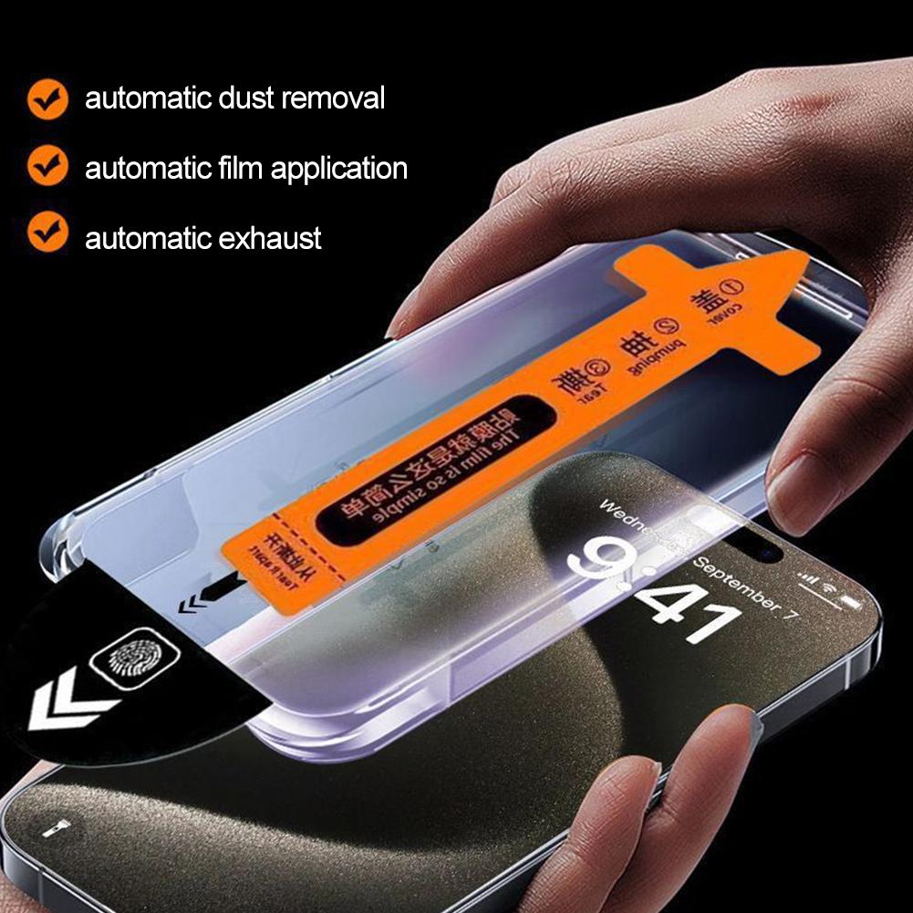 HD Прозрачная Защитная Пленка для Экрана без Пыли Закаленное Стекло для iPhone 17/Pro/ Pro Max/Без Пузырьков Воздуха Легкая Установка Набор