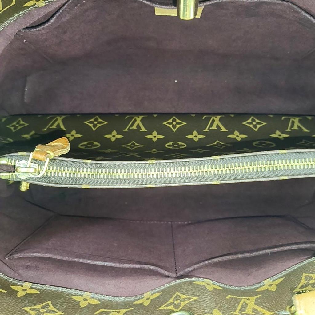 [Pre-Owned] Montaigne Monogram Leather Shoulder Tote Bag Large - Good #1C4B18