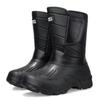 Men's Winter Boots Platform Men's Snow Boots Warm Thick Plush Waterproof Outdoor Fishing Work Boots Plus Size 40-46