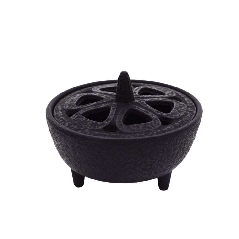 Heat Resistance Cast Iron Incense Burner Tripod Creative Cast Iron Incense Censer Tea Table