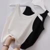 Women's Summer Bottoming Short Knitted Sleeveless Top