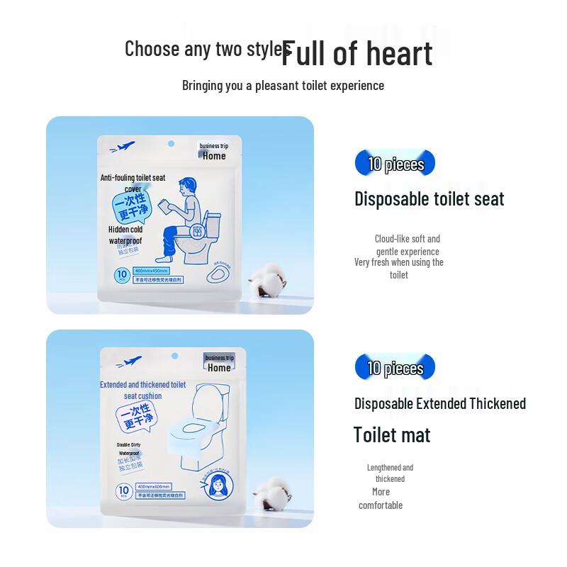 MINISO Одноразовые дорожные накладки на сиденье унитаза