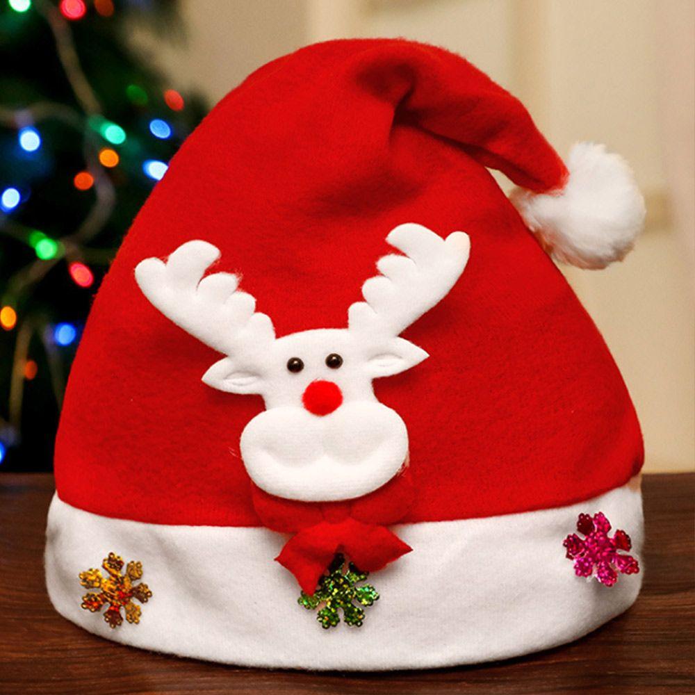 Christmas Gift Lovely Classic Santa Claus Cap Christmas Hat Festival Supplies Plush