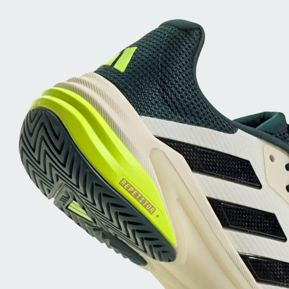JH5129 adidas Barricade 13 Теннис Вне Белый Основной Черный Порошковый Бирюзовый (Мужской)