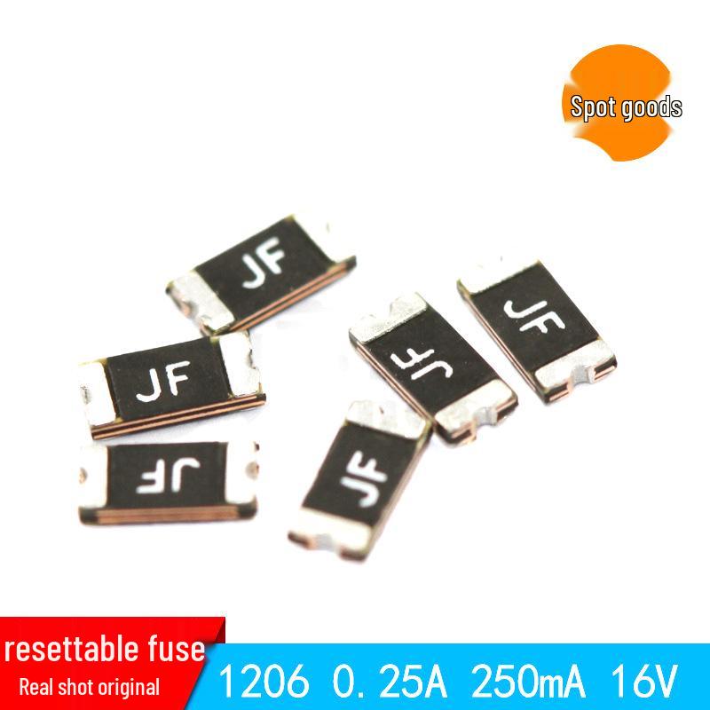 1206 0.25A SMD025 Fuse, 16V/24V, Jinke Self-Healing, Original Stock Available