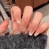 High-End Caramel Gradient Summer Nail Patches - Handmade Hot Girl Style