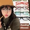 Retro Small Frame Oval Reading Glasses Anti Blue Light Ultra Lightweight Eyewear Comfortable High-definition Presbyopia Glasses
