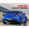 1/32 Nissan GTR R34 Модель автомобиля Игрушки Металлические литые имитационные транспортные средства со светом и инерционными игрушками Коллекция для мальчиков Подарки на праздники