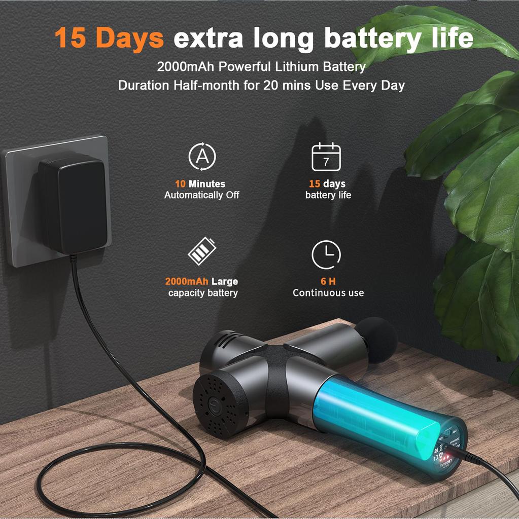 Прочный и безопасный Массажный пистолет Booster Pro 3 для глубокого массажа мышц, Стимулятор мышц, Массажер для тела, Фасциальный пистолет, Расслабление, Низкий уровень шума, Для фитнеса, Формирования фигуры