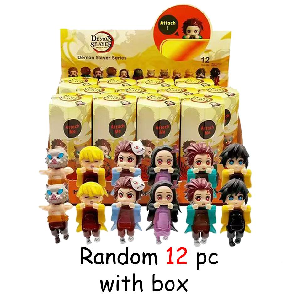 New Party Angel Demon Slayer Series Blind Box Car Decoration Desktop Computer Screen Cupid Hand Fashion Play Doll Birthday Gifts